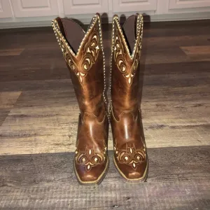 Durango Leather Western Boots EUC worn once to rodeo 9M women’s