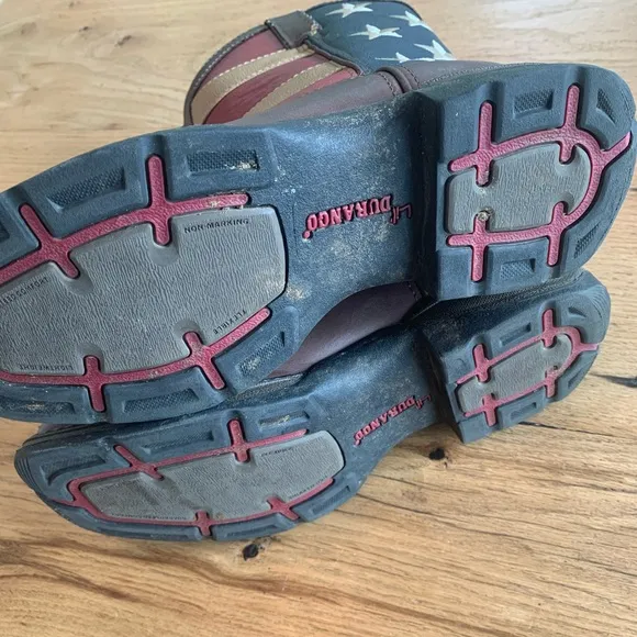 Durango‎ Stars and Stripes Red White Blue Kids 8” Boots Leather Men’s 5 Preloved