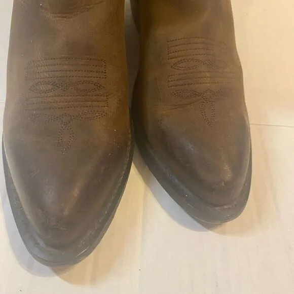DURANGO Women’s 11” Western Shaft Stitch Tan Boots Size 7M SEE DESCRIPTION