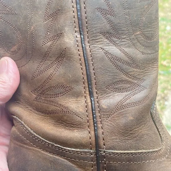 DURANGO Women’s 11” Western Shaft Stitch Tan Boots Size 7M SEE DESCRIPTION
