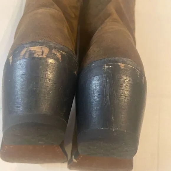 DURANGO Women’s 11” Western Shaft Stitch Tan Boots Size 7M SEE DESCRIPTION