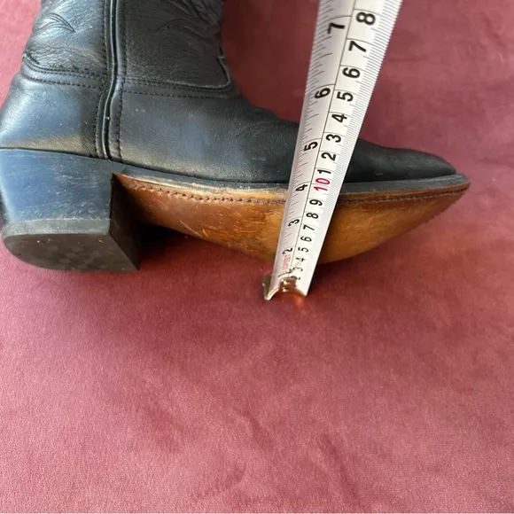 Durango Women’s Black Leather Cowboy Boots size 6.5