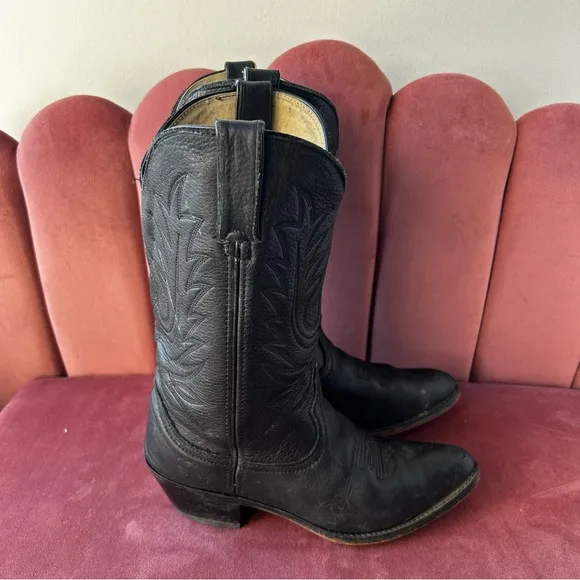 Durango Women’s Black Leather Cowboy Boots size 6.5