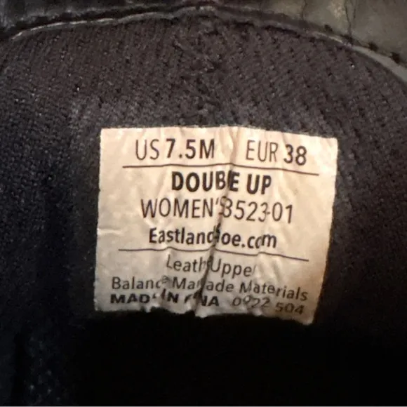 EASTLAND Women’s Black Leather Ankle Boots