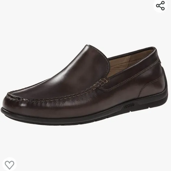 ECCO 46/12-12.5 Classic Moccasin 2.0 Slip On Shoes Loafers Coffee Brown Leather