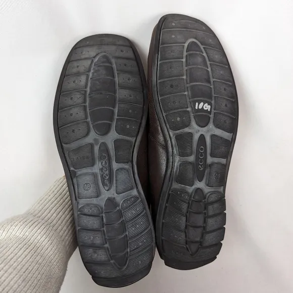 ECCO 46/12-12.5 Classic Moccasin 2.0 Slip On Shoes Loafers Coffee Brown Leather