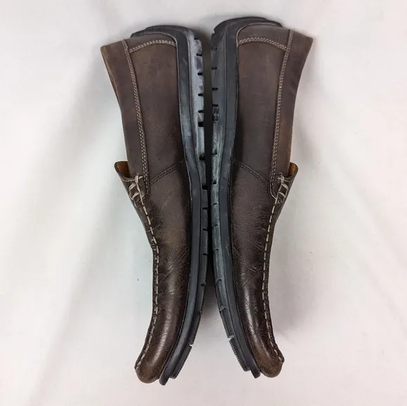 ECCO 46/12-12.5 Classic Moccasin 2.0 Slip On Shoes Loafers Coffee Brown Leather