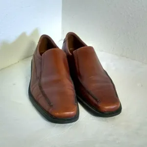 Ecco Brown Leather Men's Shoes