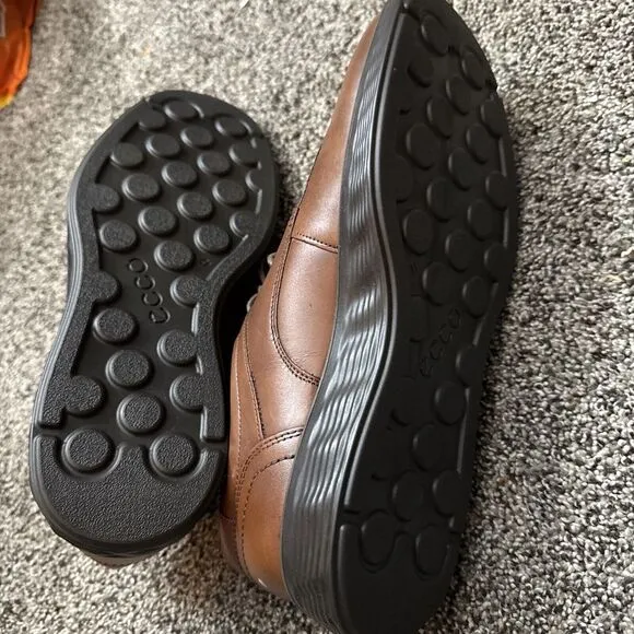 Ecco Men's Lite Hybrid Plain‎ Toe Tie Oxford Cognac New 41 7-7.5