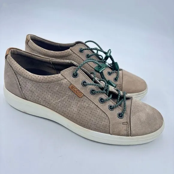 ECCO Men's Soft 7 Sneaker Navajo Brown Casual Leather Shoes Size 7