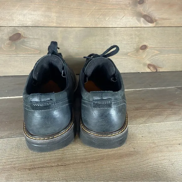 Ecco turn Mens size 43 shoes black leather waterproof oxfords