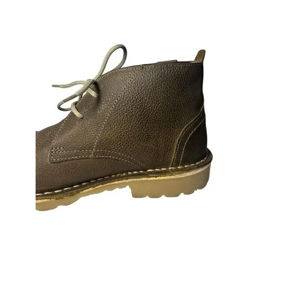 Eight Feet Veldskoen Size Men 9 Wom 11 Olive Brown Leather Lace Up Chukka Boots