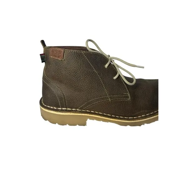 Eight Feet Veldskoen Size Men 9 Wom 11 Olive Brown Leather Lace Up Chukka Boots