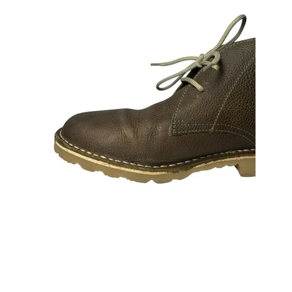 Eight Feet Veldskoen Size Men 9 Wom 11 Olive Brown Leather Lace Up Chukka Boots