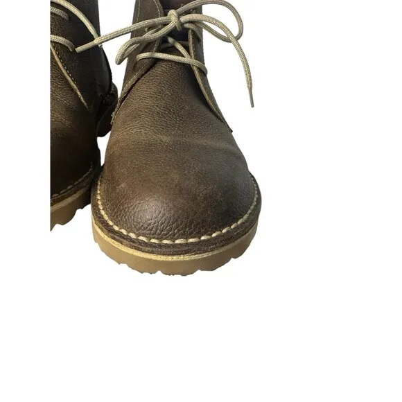 Eight Feet Veldskoen Size Men 9 Wom 11 Olive Brown Leather Lace Up Chukka Boots