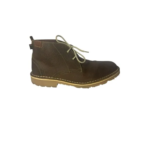 Eight Feet Veldskoen Size Men 9 Wom 11 Olive Brown Leather Lace Up Chukka Boots