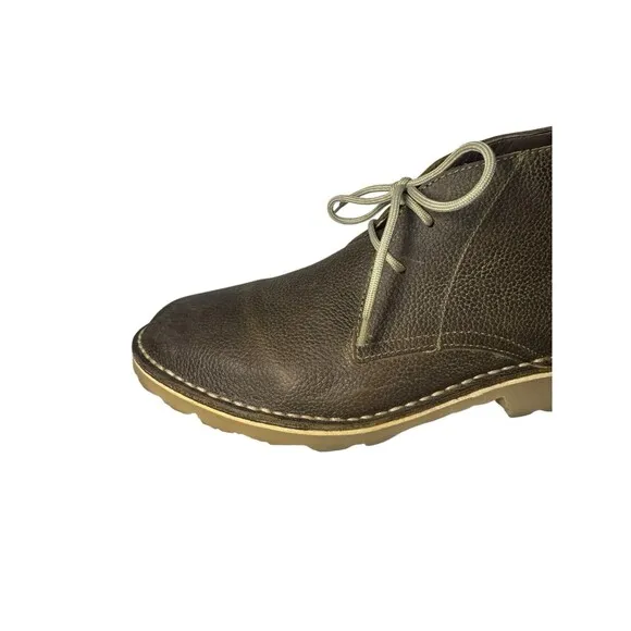 Eight Feet Veldskoen Size Men 9 Wom 11 Olive Brown Leather Lace Up Chukka Boots