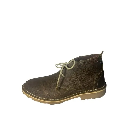 Eight Feet Veldskoen Size Men 9 Wom 11 Olive Brown Leather Lace Up Chukka Boots