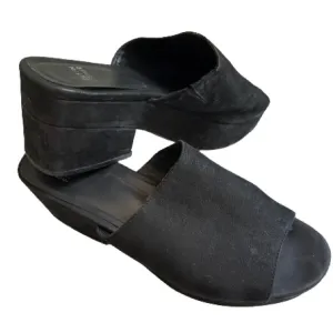 Eileen Fisher Dana Mule Black Platform Slip on Shoes, Sz 10