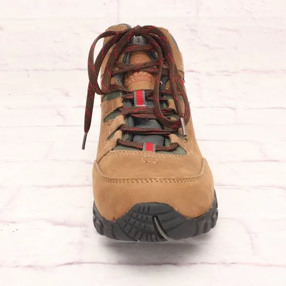 Elk Woods Highpoint Waterproof Hiking Boots Shoes 10M Brown Suede Lace-Up