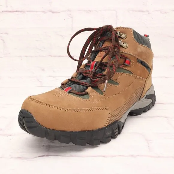Elk Woods Highpoint Waterproof Hiking Boots Shoes 10M Brown Suede Lace-Up