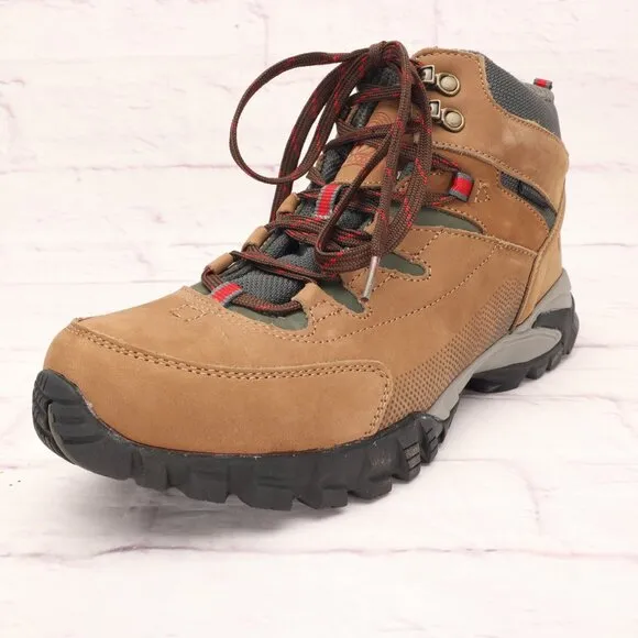Elk Woods Highpoint Waterproof Hiking Boots Shoes 10M Brown Suede Lace-Up
