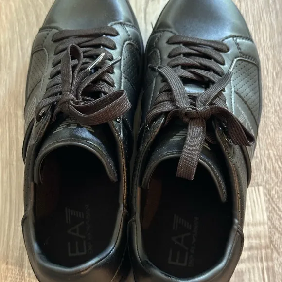 Emporio Armani kid’s Black Sneakers