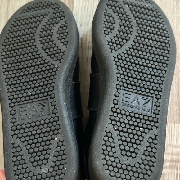 Emporio Armani kid’s Black Sneakers