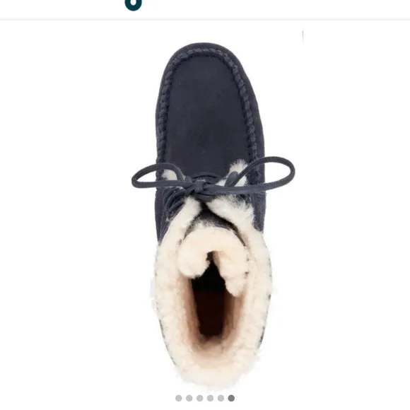 EMU Australian Brooklyn slipper boots, women’s size 9, leather suede lace up
