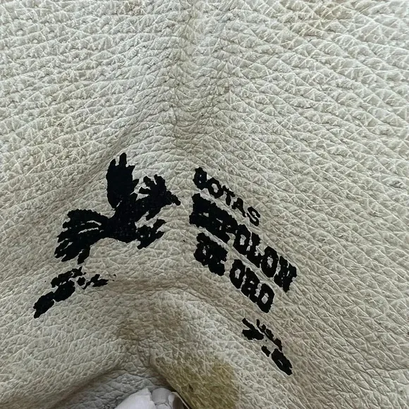 Espolon De Oro‎ Men’s Cream/White Boots Size 7.5