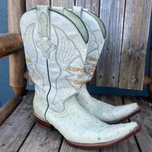 Espolon De Oro‎ Men’s Cream/White Boots Size 7.5
