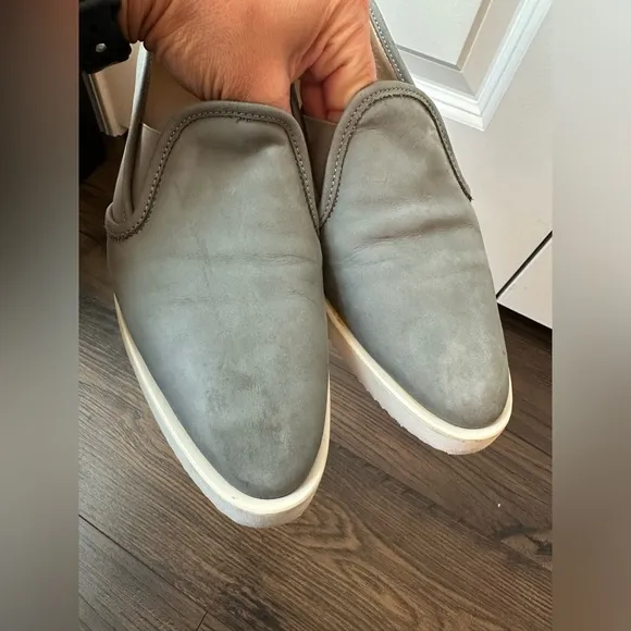 Everlane Nubuck Street Shoe Slip On Shoes - Gray Taupe (Size 9.5)