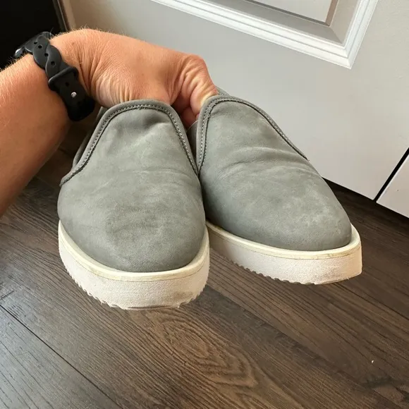 Everlane Nubuck Street Shoe Slip On Shoes - Gray Taupe (Size 9.5)
