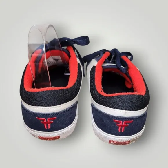 FALLEN PATRIOT CUPSOLE SKATEBOARD SHOES Men's Navy White Sneakers Size 8