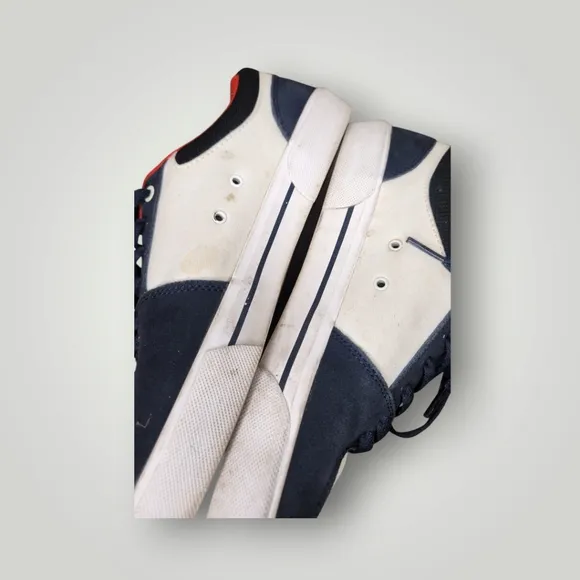 FALLEN PATRIOT CUPSOLE SKATEBOARD SHOES Men's Navy White Sneakers Size 8