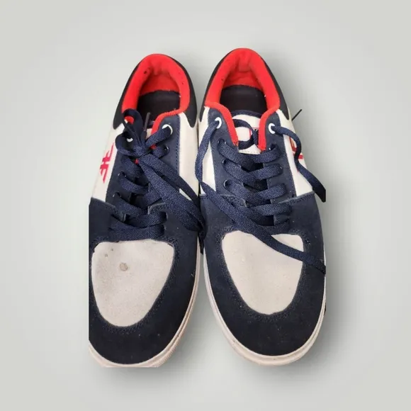 FALLEN PATRIOT CUPSOLE SKATEBOARD SHOES Men's Navy White Sneakers Size 8