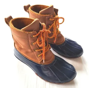 FIELD &amp; STREAM thinsulate lace-up navy duck boots