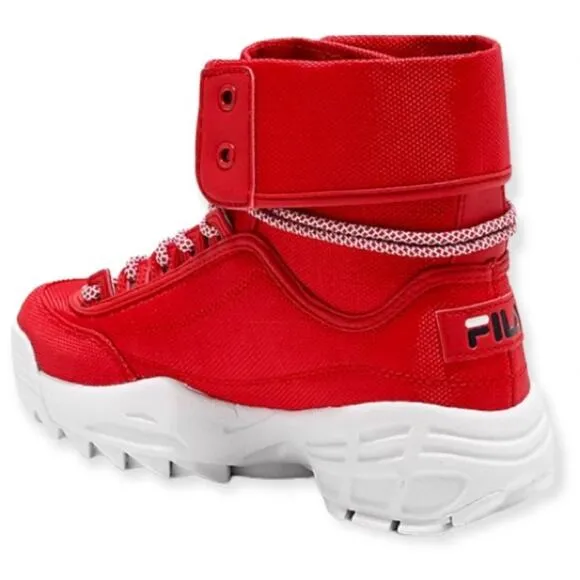 FILA Disruptor ballistic red boots Women’s Size 7