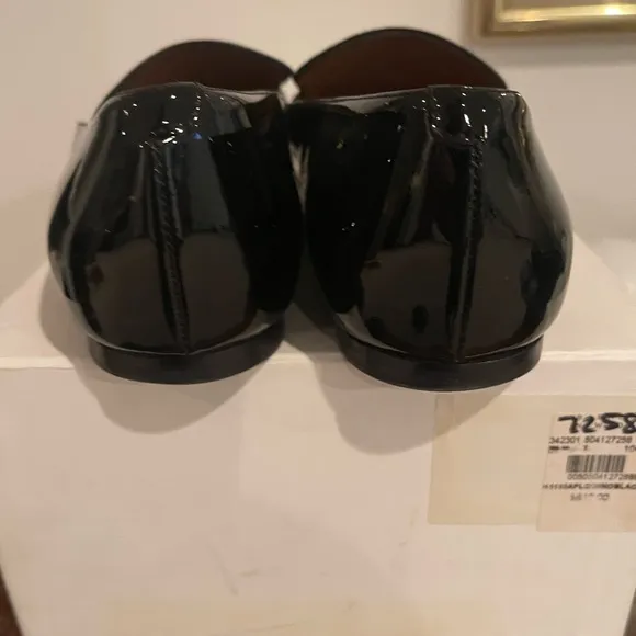 ❤️Final Price❤️Celine’ Pointed Toe Patent Leather Pointed Toe Loafers