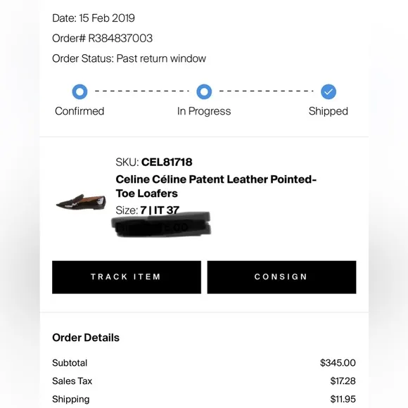 ❤️Final Price❤️Celine’ Pointed Toe Patent Leather Pointed Toe Loafers