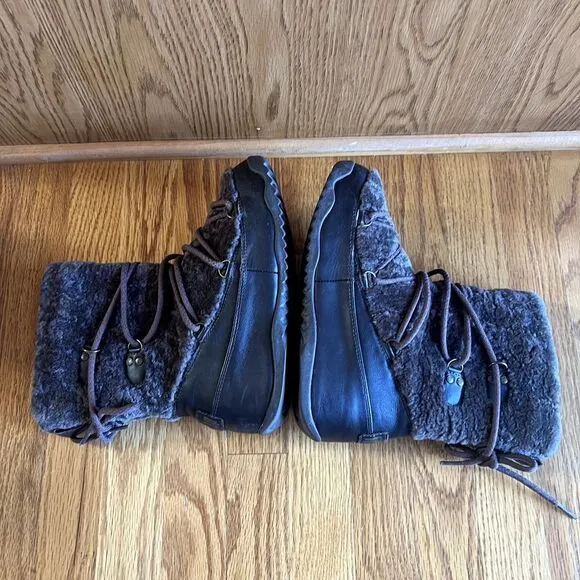 Fitflop Size 7 Shearling Winter‎ Snow Boots Super Blizz Winter Size 7 Waterproof