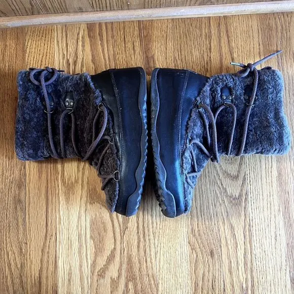 Fitflop Size 7 Shearling Winter‎ Snow Boots Super Blizz Winter Size 7 Waterproof