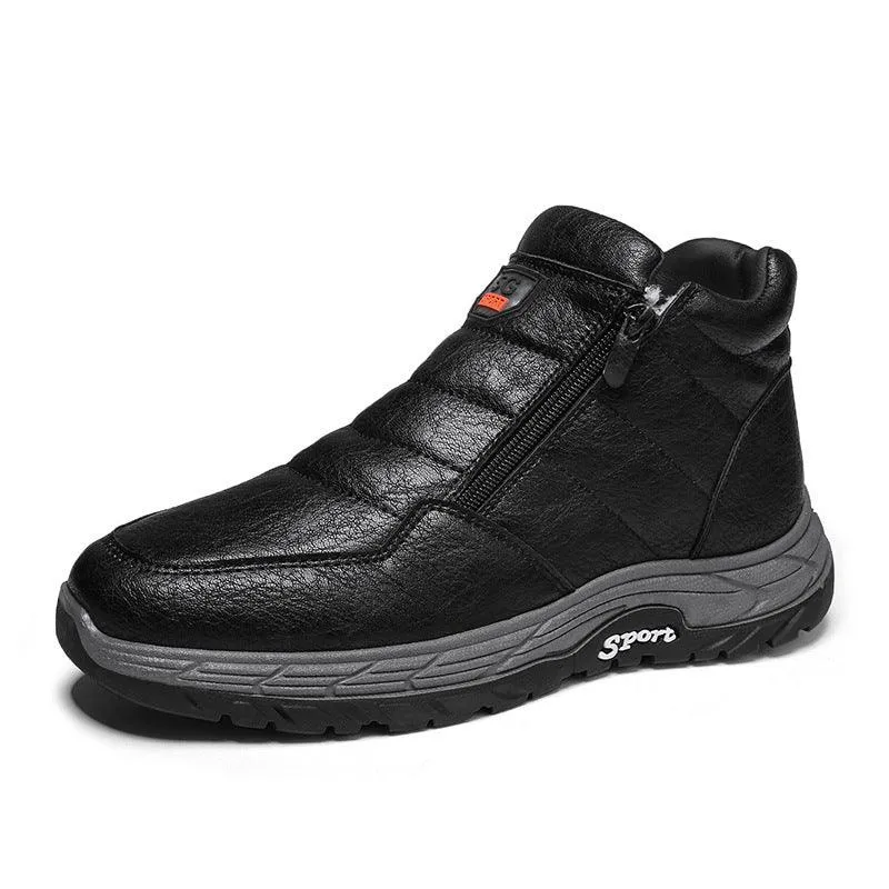 Fleece And Cotton Warm Outdoor Hiking Shoes