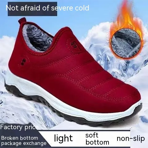 Fleece-lined Waterproof Woodpecker Hiking Shoes - Warm and Durable Footwear for Outdoor Adventures