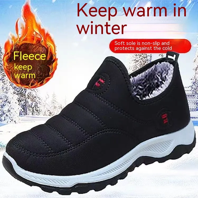 Fleece-lined Waterproof Woodpecker Hiking Shoes - Warm and Durable Footwear for Outdoor Adventures
