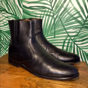 Florsheim Imperial Black Leather Zip Ankle Boots Men’s 10.5 D