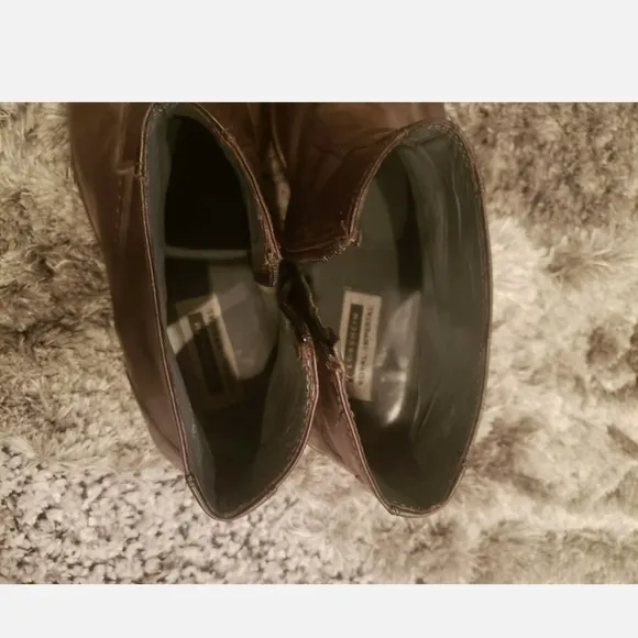 Florsheim Imperial Men’s Leather Zip Ankle Boots Brown Sz 13 (46) Made in Italy