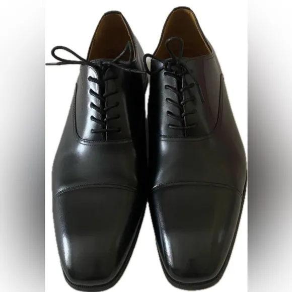 🛒👞🪻Florsheim Men’s shoes Black Corbetta Oxford Cap Toe,Size 12.