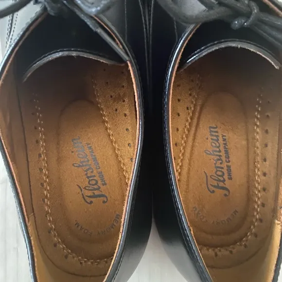 🛒👞🪻Florsheim Men’s shoes Black Corbetta Oxford Cap Toe,Size 12.