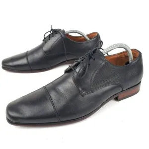Florsheim Postino Cap Toe Lace Up Oxford Black Leather Shoes Mens 9 Extra Wide